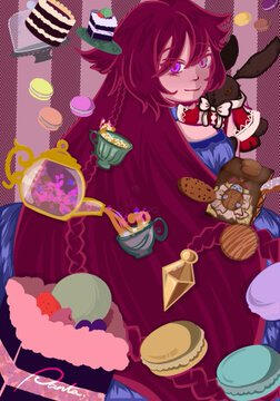 Fanart of Pandora Hearts Alice / Abyss with Oz.