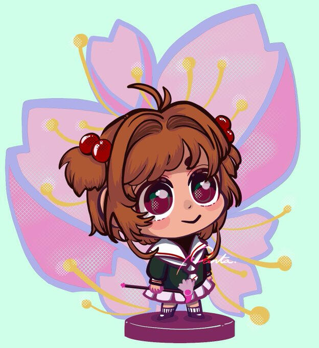 Fanart of Sakura Kinomoto from Card Captor Sakura.